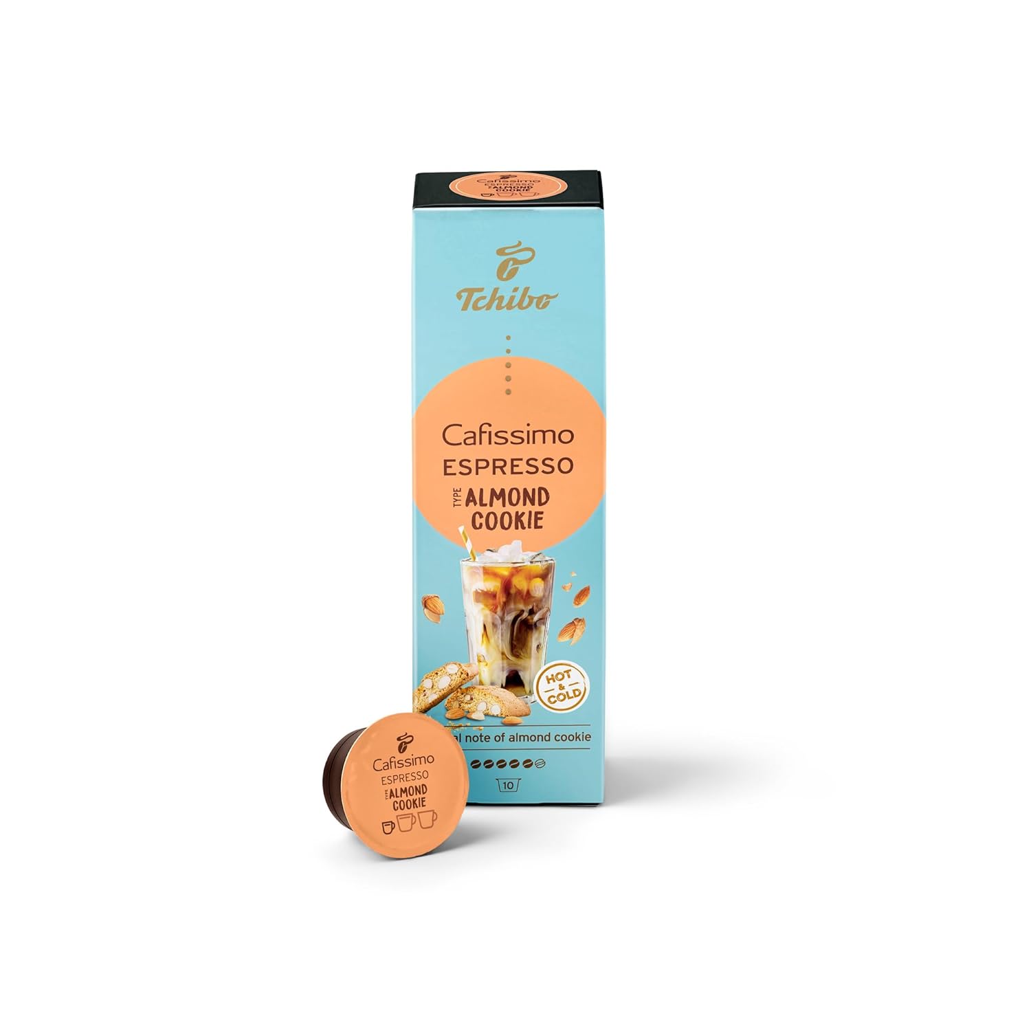 Tchibo Cafissimo Espresso Almond Cookie Kaffeekapseln, 10 Stück (Espresso, aromatisch mit Mandelkeks-Geschmack), nachhaltig & fair gehandelt, Limited Edition