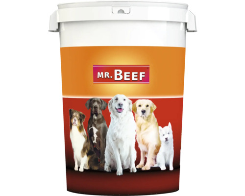 Mr. Beef feeding bin with lid, plastic Diameter: 37 cm Height: 54 cm Capacity: approx. 40 liters (without contents)