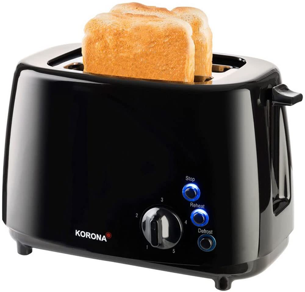 Korona 21115 Toaster 2 Discs 850 Watt Black