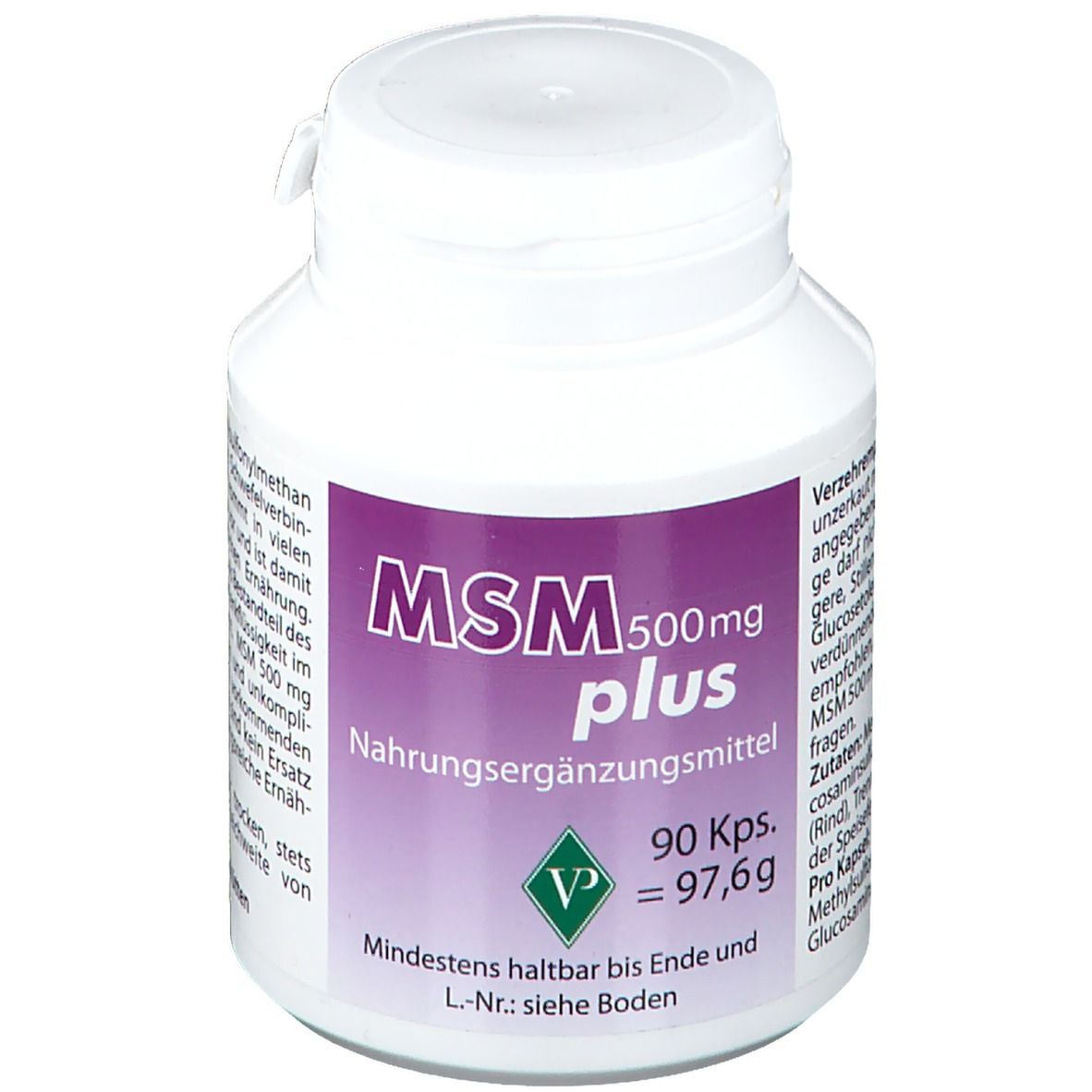MSM 500 mg plus capsules