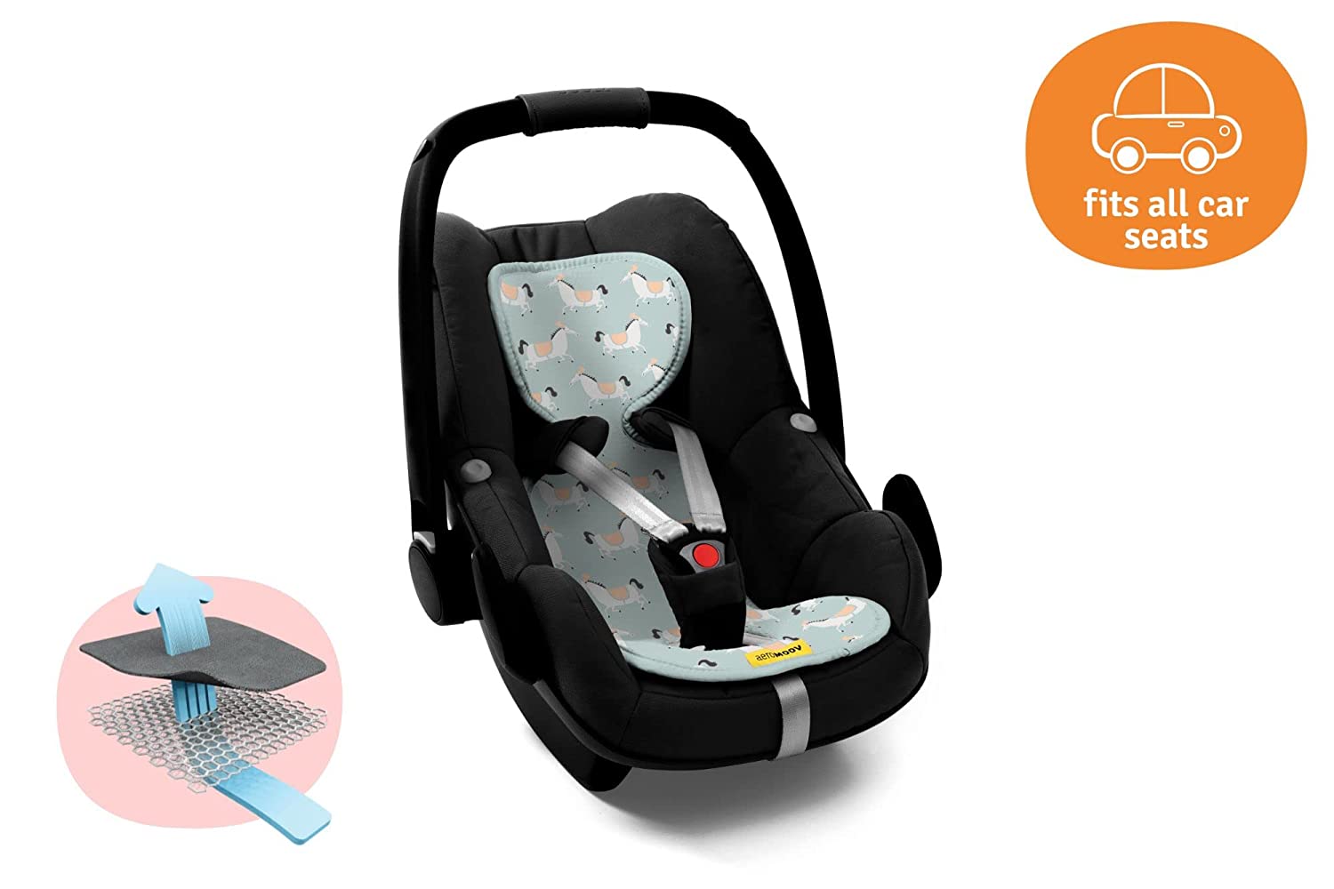 AeroMoov - Baby seat cover air layer - insert for car seat or pram - group 
