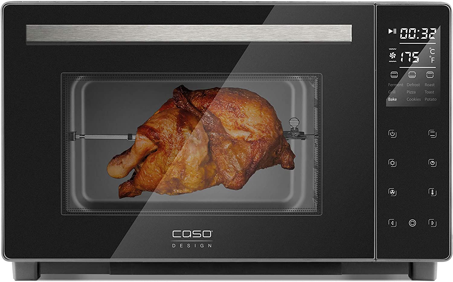 CASO TO32 electronic, designer oven, oven with approx. 32 l cooking chamber