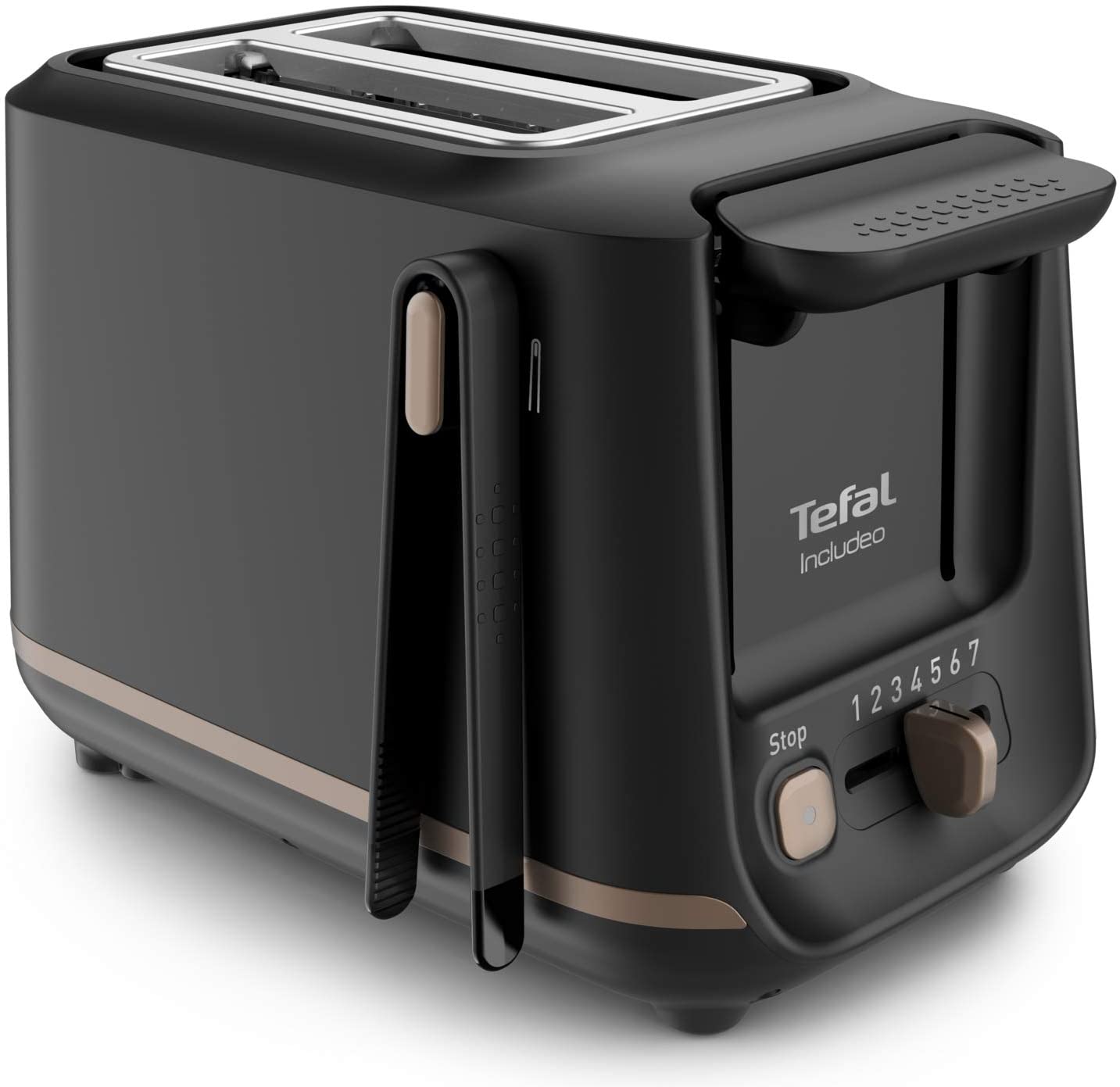 Tefal 2 Slot Toaster with Magnetic Clips, Large Controls, 7 Levels of Brown