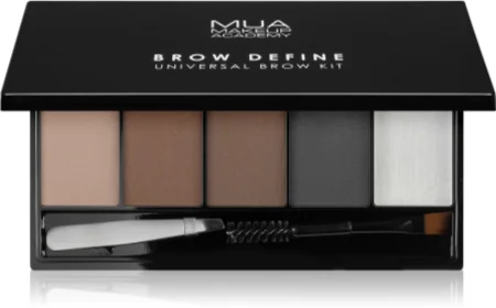 MUA Makeup Academy Brow Define Palette with powder eyebrow shadows with an applicator