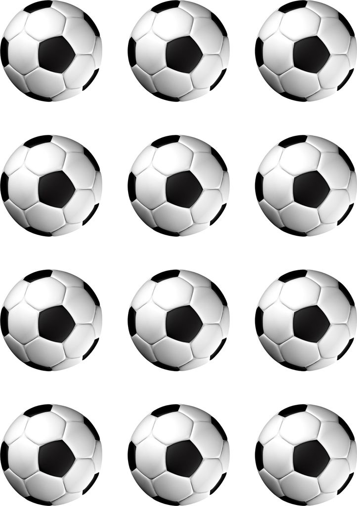 Muffin toppers cupcakes muffins children's birthday football party football party football FB01 black