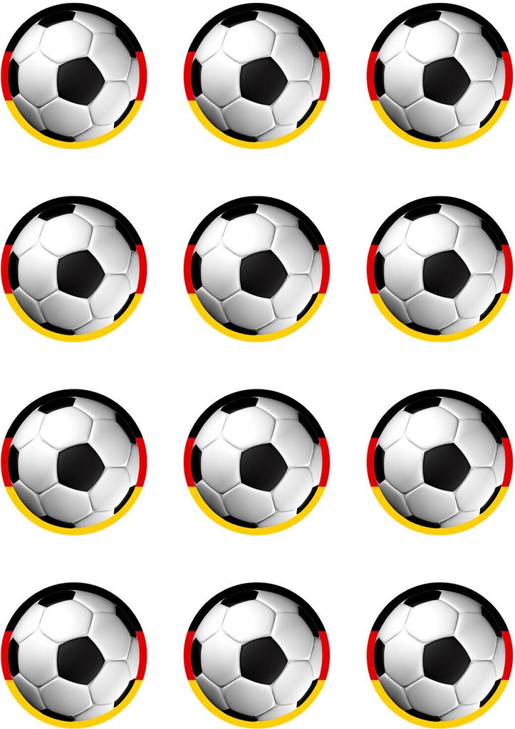 Muffin toppers cupcakes muffins children's birthday football party football Germany FB03