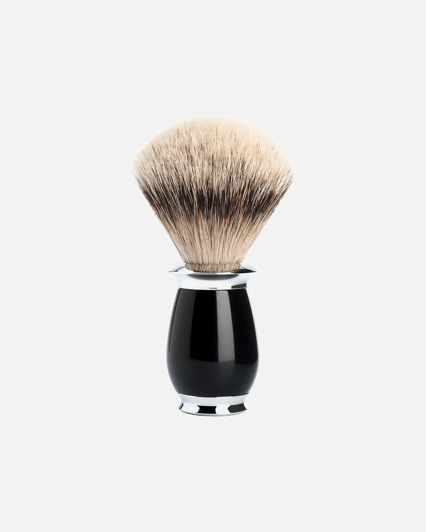 Mühle depilatory tool PURIST silvertip shaving brush handle material black precious resin