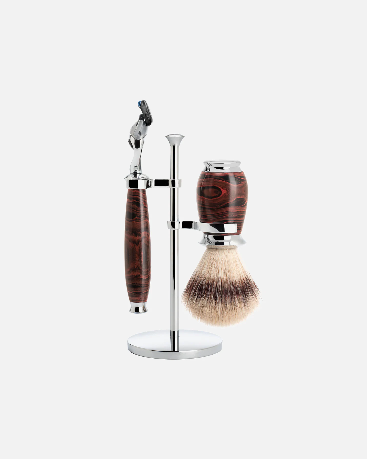 Mühle shaving set PURIST shaving set, Silvertip Fiber®, with Gillette® Fusion™
