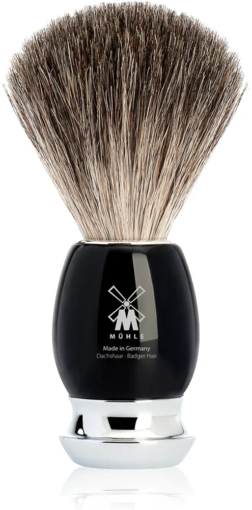 Mühle VIVO Black Pure Badger shaving brush made of badger hair