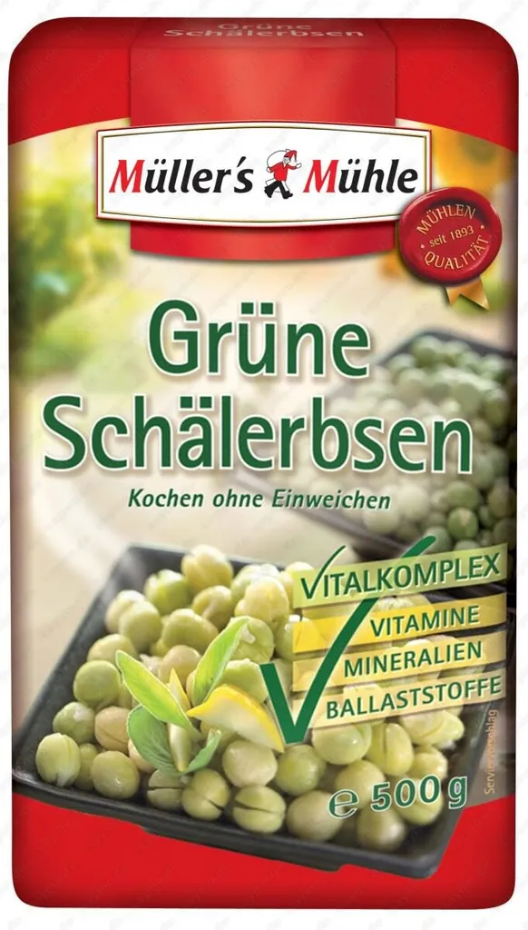 Müllers Mühle Green Split Peas 500g