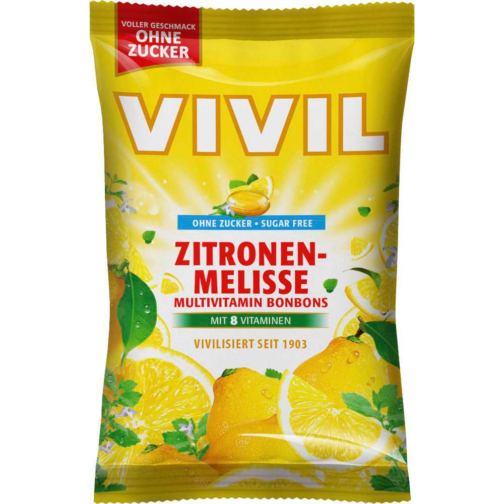 Multivitamin candies, lemon balm, sugar-free