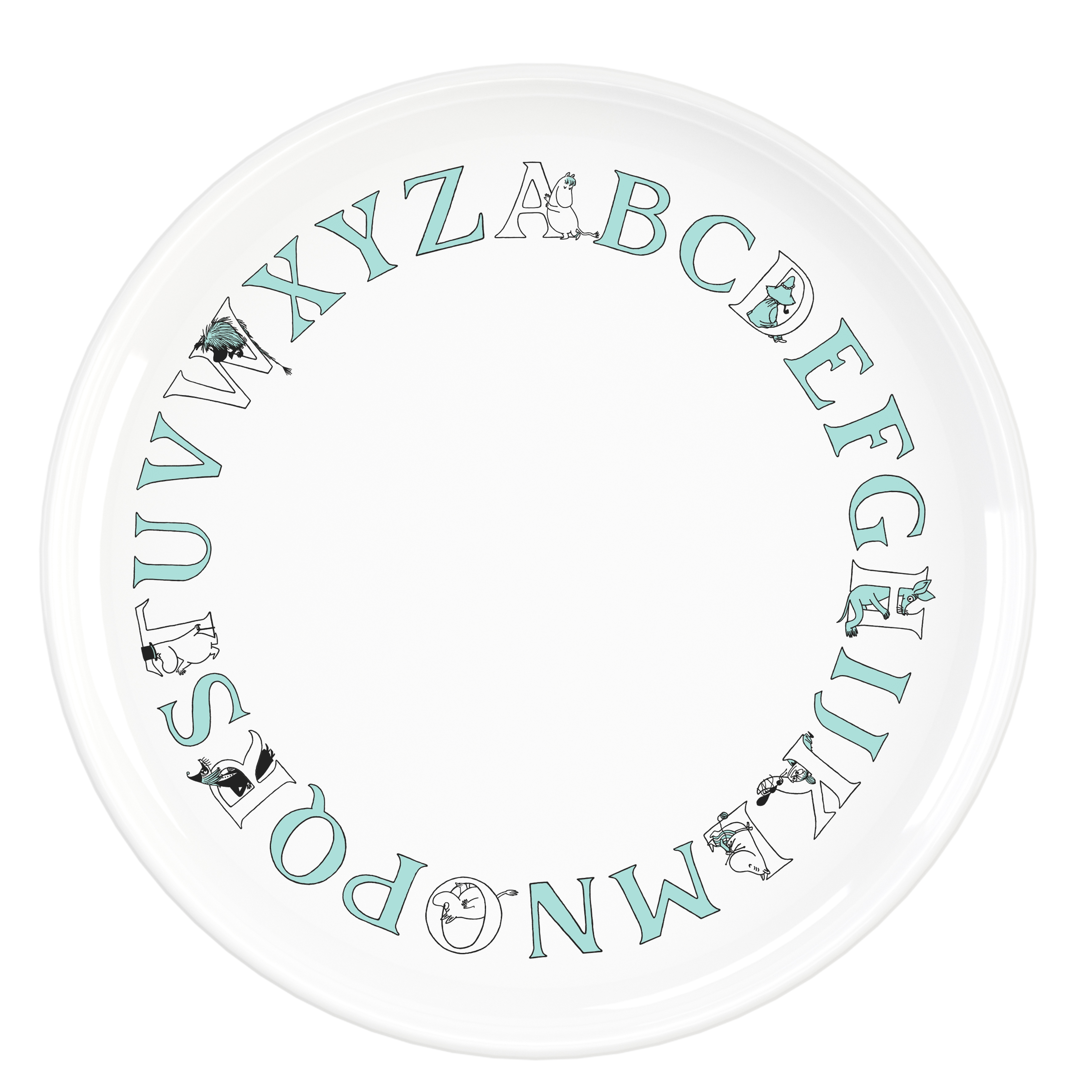 Moomin ABC plate Ø20 cm