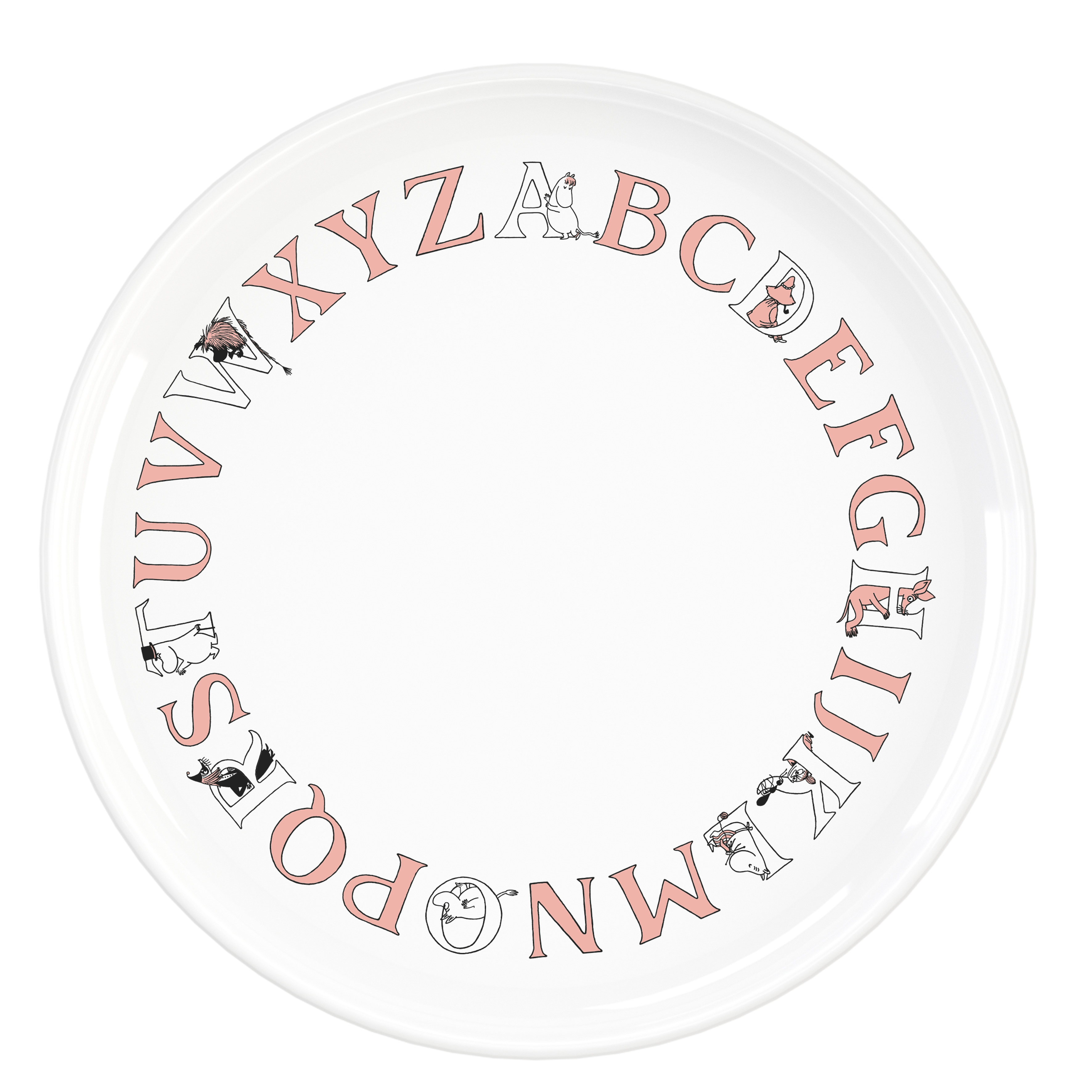 Moomin ABC plate Ø20 cm