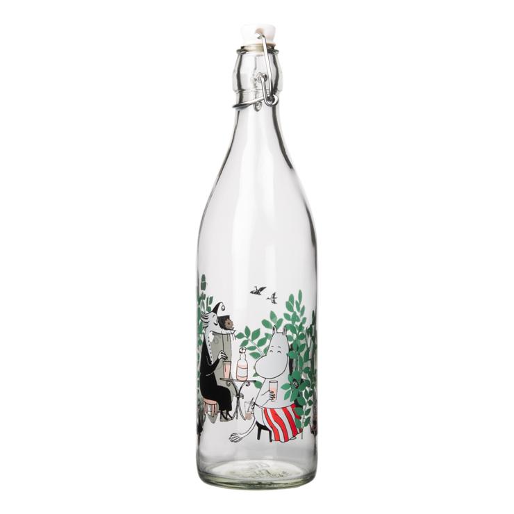 Mumin Glass Bottle 1 L