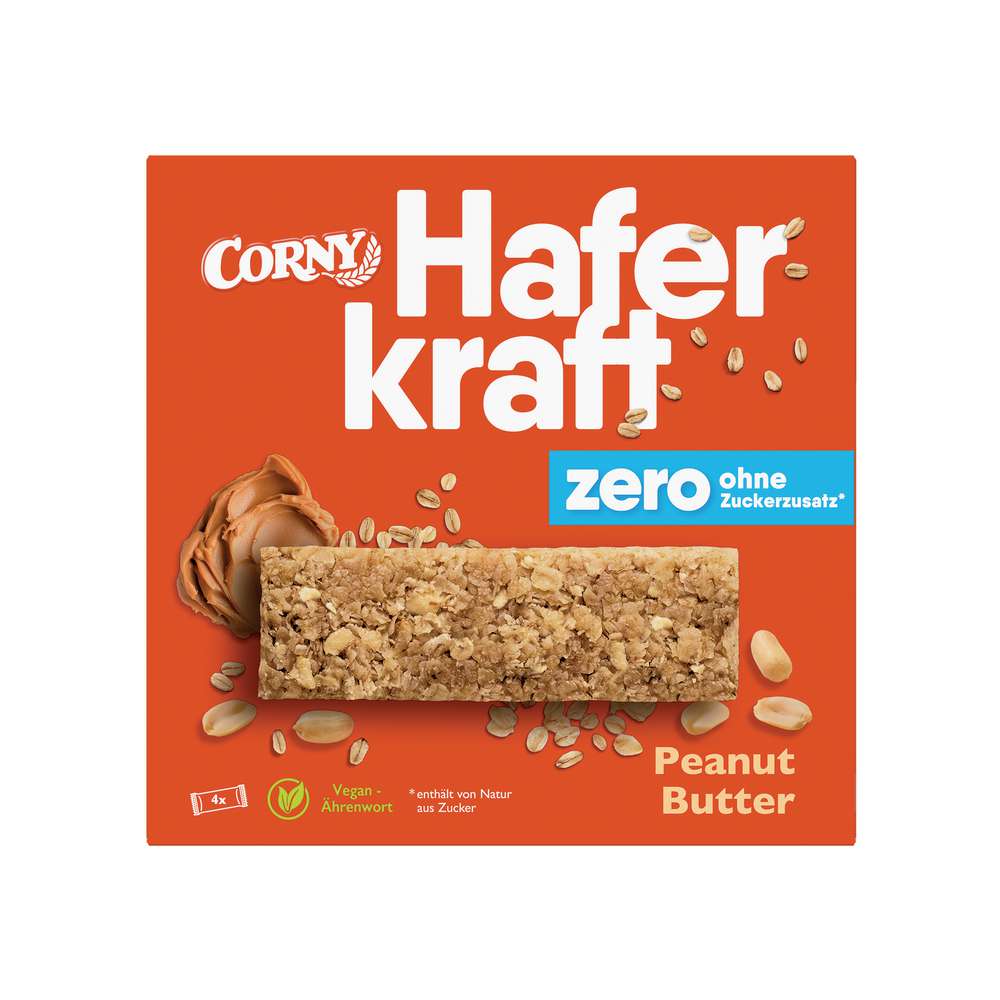 Müsliriegel Haferkraft Zero, Peanut-Butter