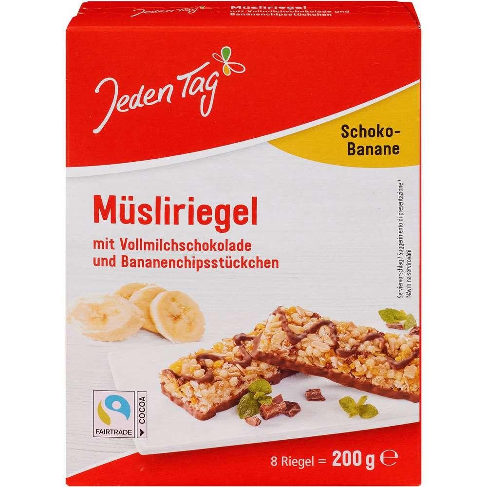 Muesli bar, chocolate banana