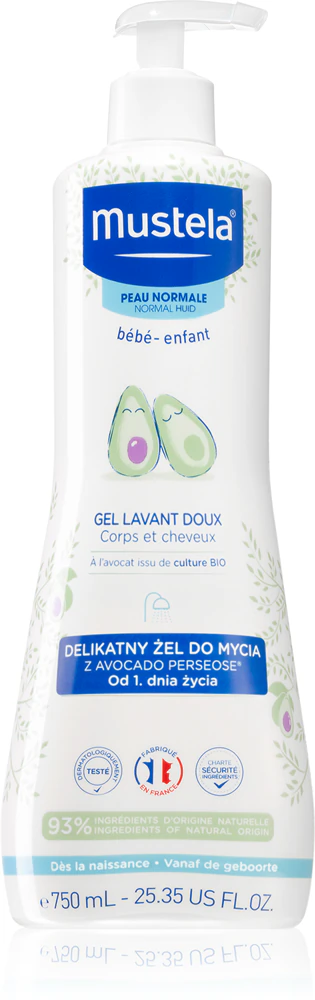 Mustela Bébé Bain hair and body cleansing gel for children