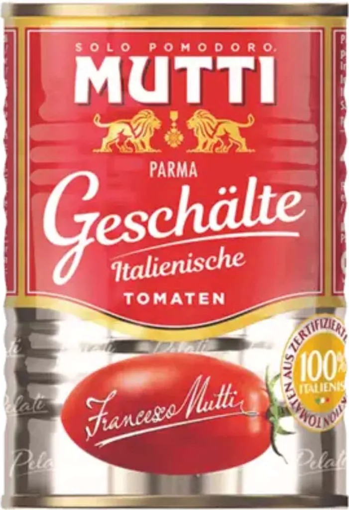 Mutti Pomodoro whole tomatoes peeled in their own tomato juice 400g