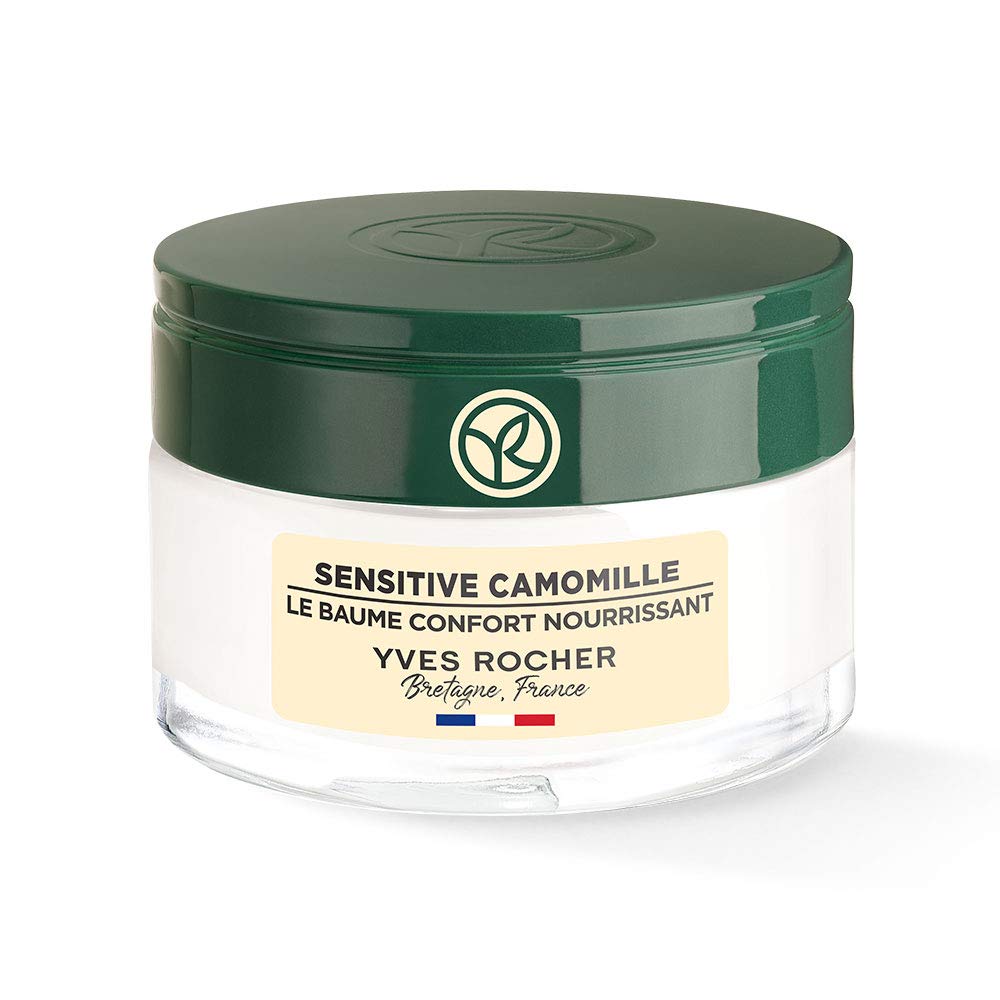 Yves Rocher Sensitive Camomille Rich Nourishing Balm for Sensitive and Dry Skin 1 x Glass Jar 50ml