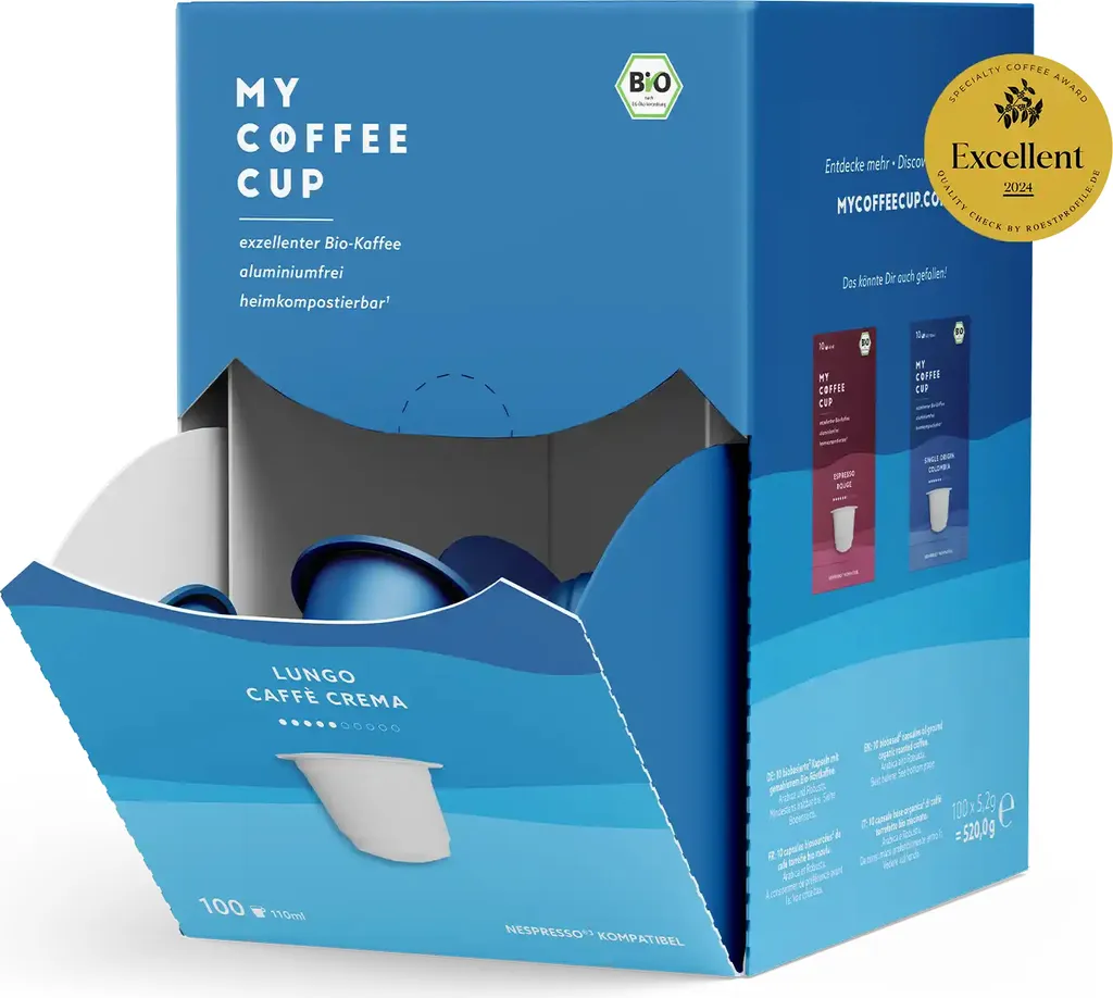 My Coffee Cup - Lungo Caffè Crema – 100 capsules