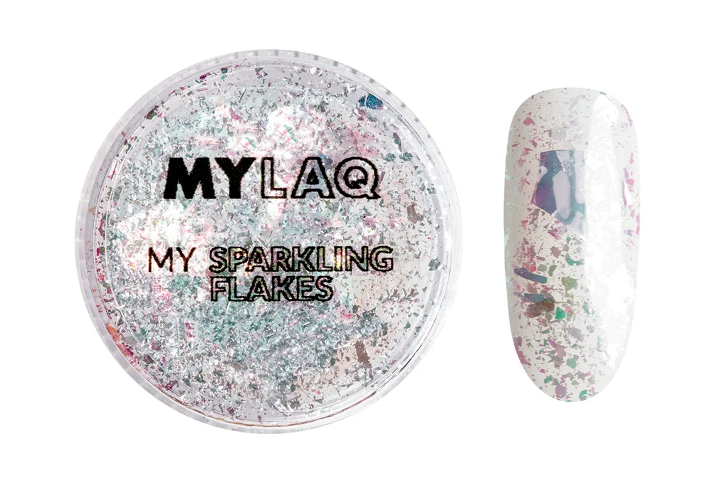 MYLAQ My Flakes Sparkling Glitter for Nails