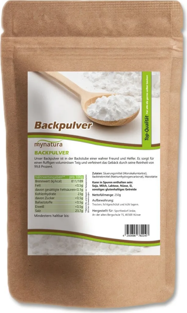 Mynatura Baking Powder - Fine Powder 250g 250g
