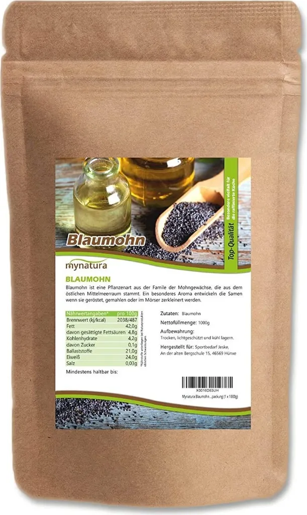 Mynatura Blaumohn im Beutel 1Kg 2 Beutel