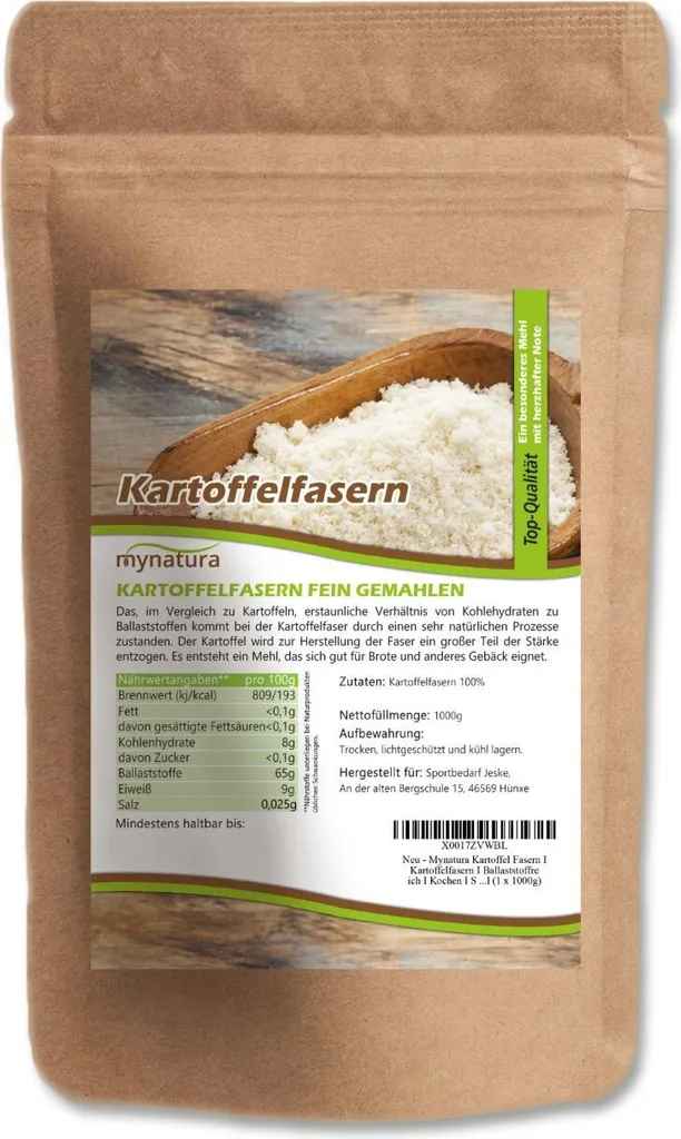 Mynatura potato fiber 1 kg 1 bag