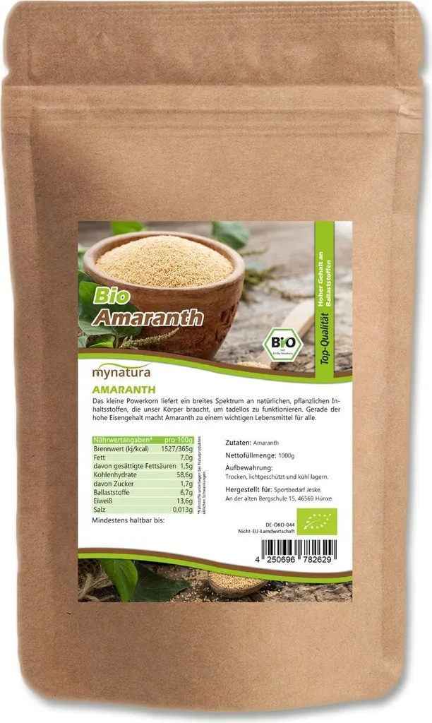 MynaturaAmaranth Vollkorn 1Kg 2 Beutel