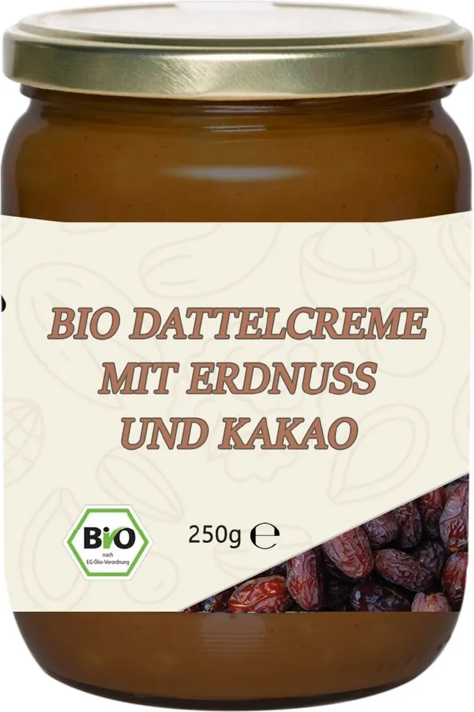 MynaturaDattelcreme mit Erdnuss und Kakao 250g
