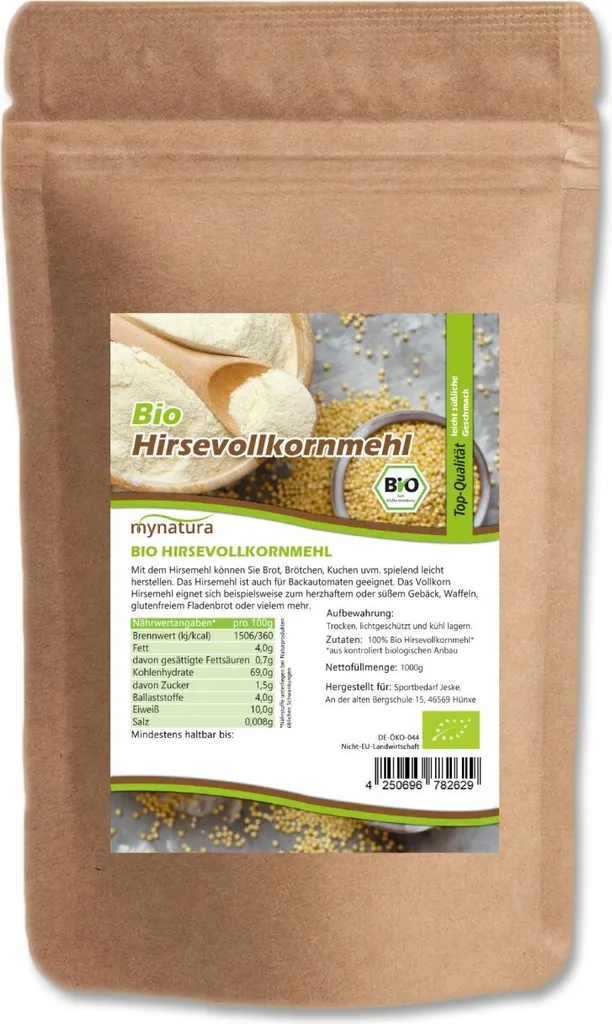 Mynatura millet wholemeal flour 1 kg 1 bag