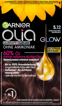 Olia Hair color 5.12 Shimmering velvet brown, 1 pc