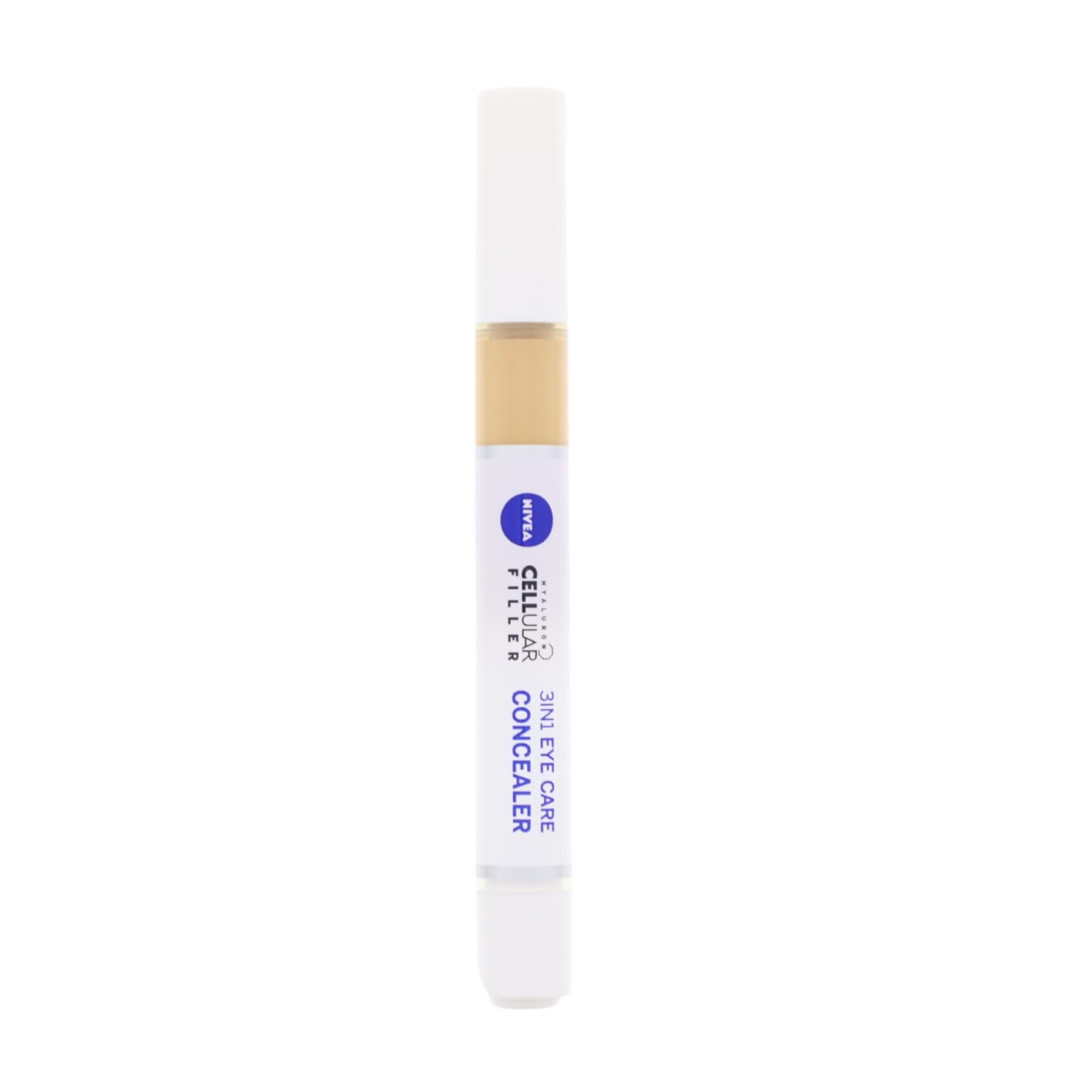 Nivea Hyaluronic Cellular Filler 3-in-1 Eye Care Dark 4 ml Concealer Pen, Pack of 2