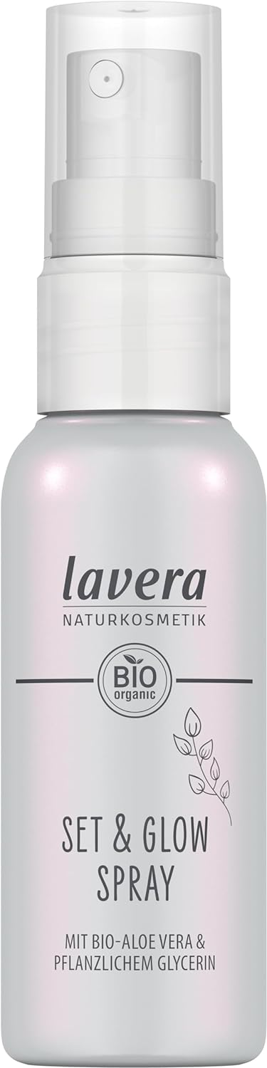 lavera Set & Glow Spray - Fixes Makeup - Natural Finish - Moisturizing - Vegan - Natural Cosmetics - 50 ml