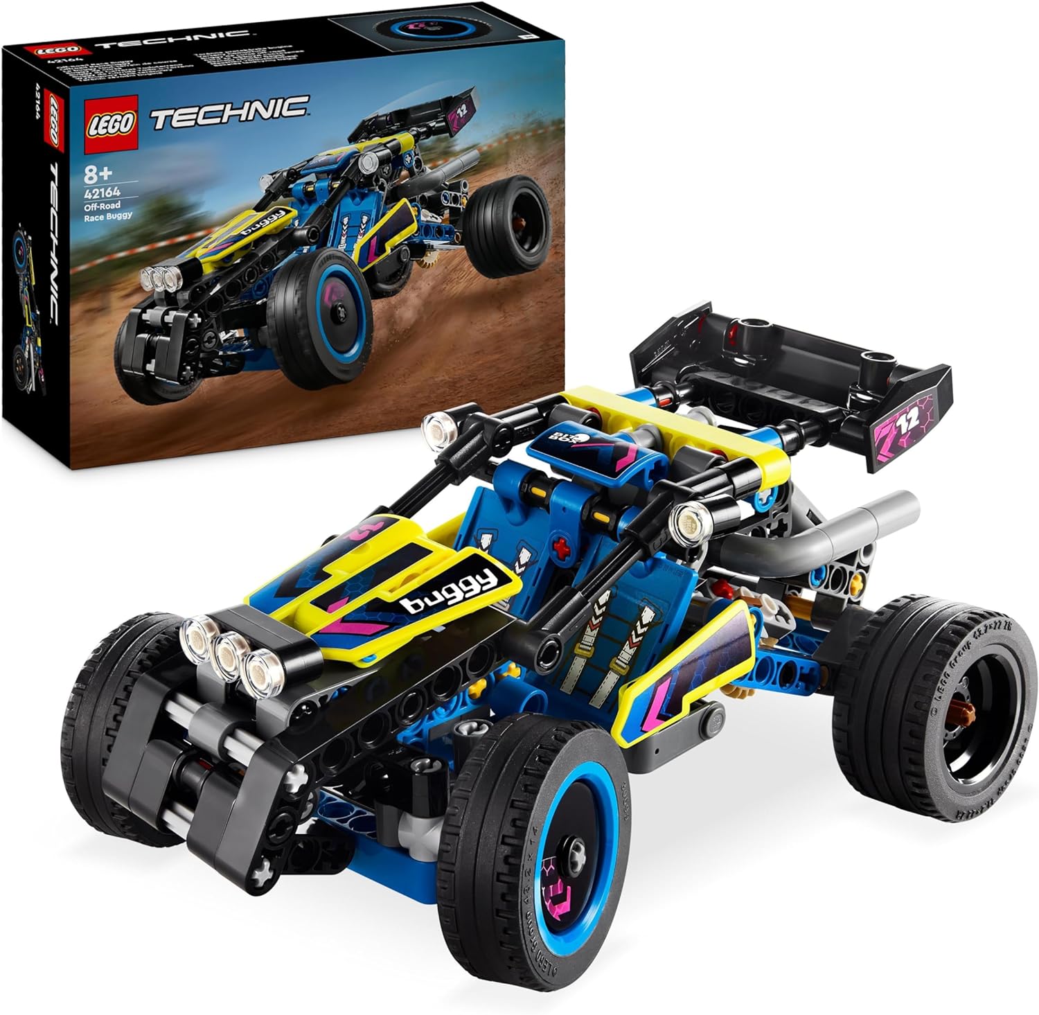 LEGO Technic Offroad Racing Buggy, Car Toy for Kids, Buggy Racing Car Building Kit, Gift for 8 Year Old Boys and Girls, Rally Car Model 42164