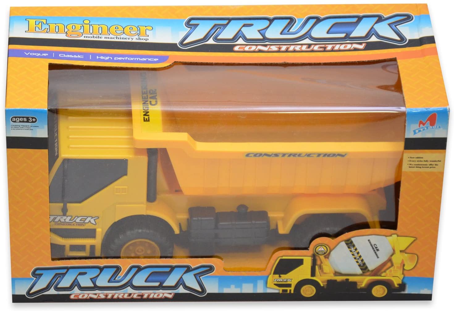 Best for Kids Construction Vehicle Dump Truck Dumper Truck Cement Mixer