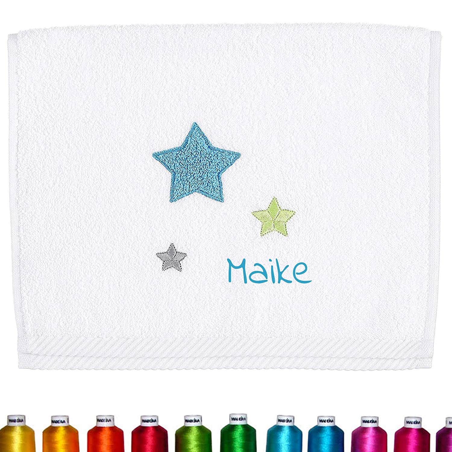 lalalo Sterntaler Childrens / Baby Towel Embroidered With Name  30 X 50 Cm, bestickt mit namen kinderhandtuch