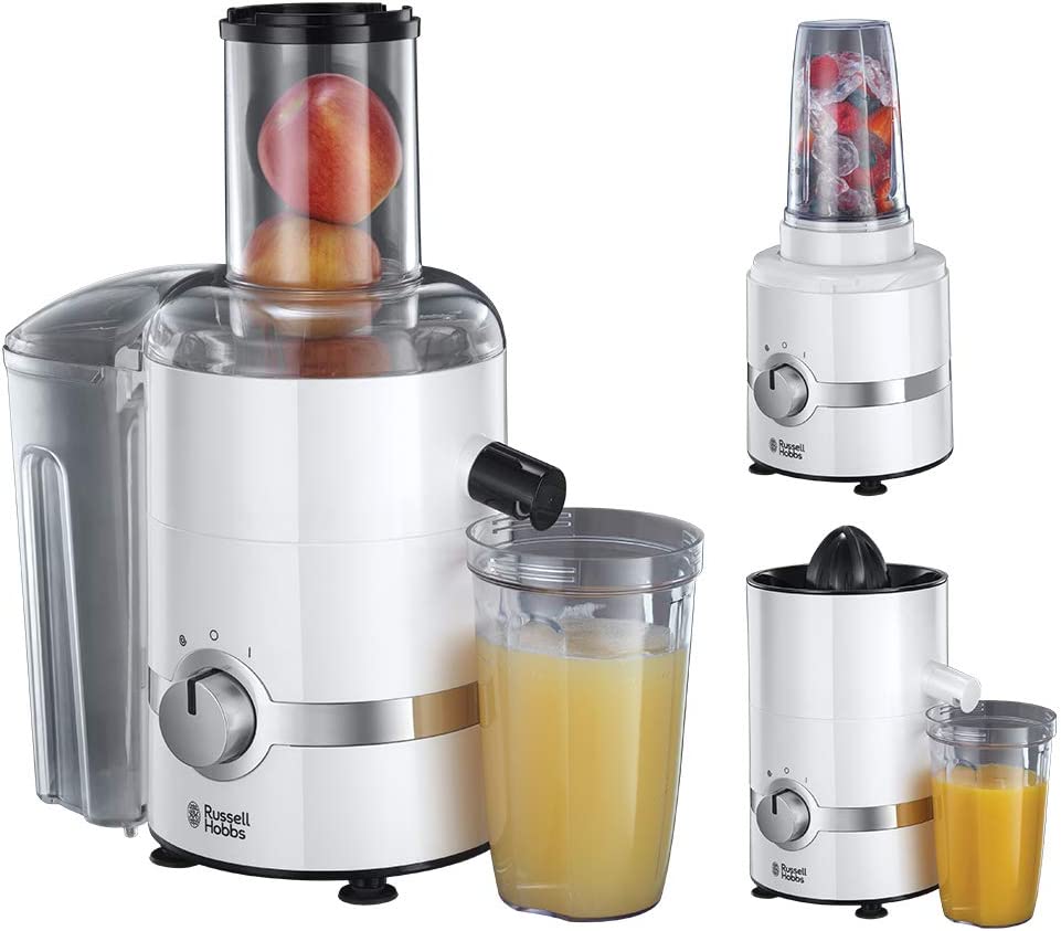 Russell Hobbs Smoothie Maker 22700 56 3 in 1 Ultimate Citrus Press Juicer with Pulse and Ice Crush Function