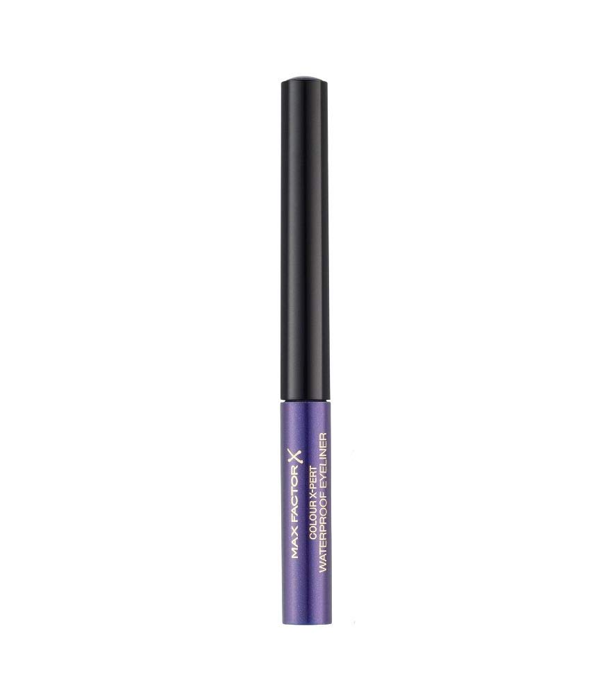 Max Factor Colour X-Pert Waterproof Eyeliner Metallic Lilac 03 - Liquid Eyeliner Purple - For The Perfect Cat Eye - 1 x 2 ml, ‎03