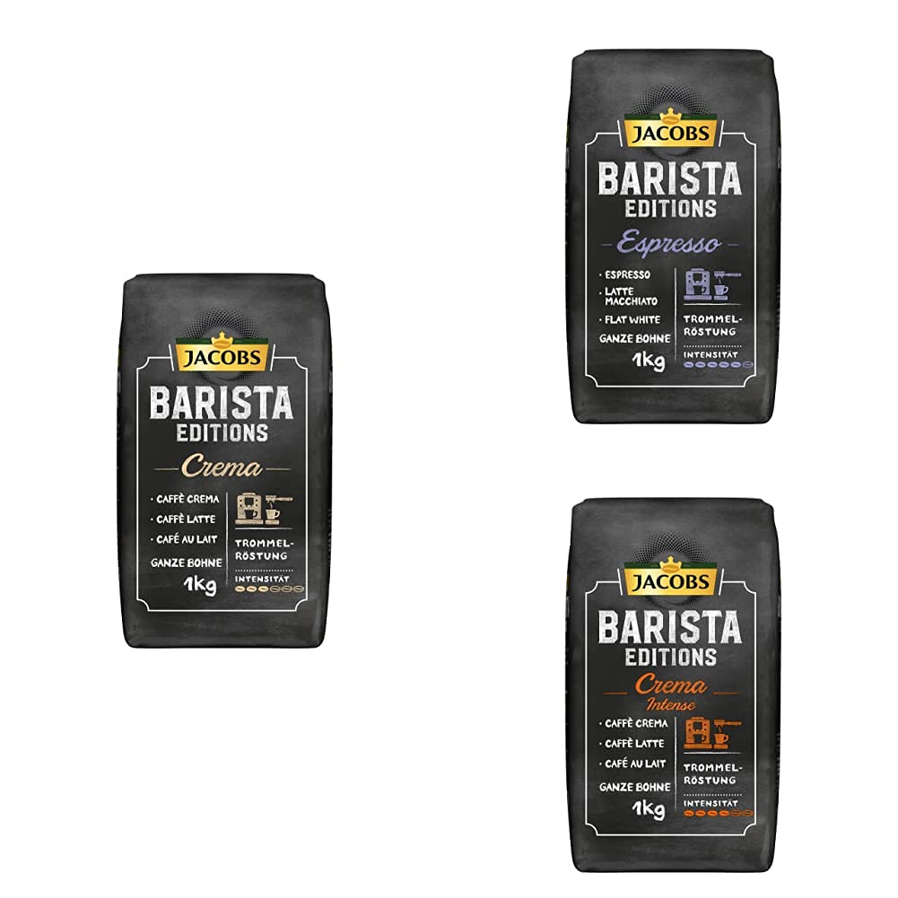 Jacob's coffee beans Barista Editions Beans Various package, 3 x 1 kg of bean coffee