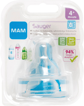 MAM Valve vacuum cleaner Anti Colic Silicone, from 4 months, Milk & tea, 2 pcs