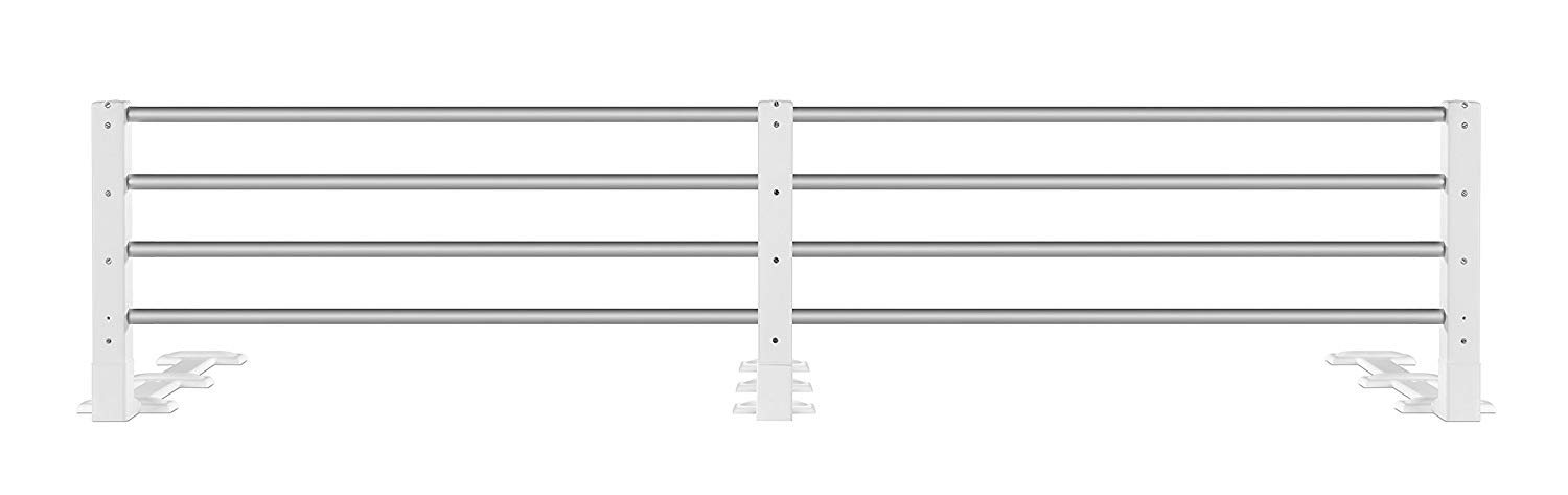 reer 4504 Bed Rail Extendible and Height-Adjustable Colour: White