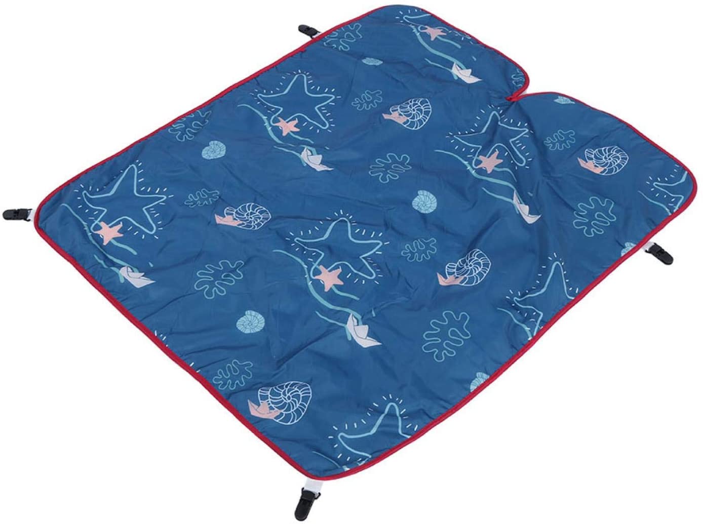 KUIDAMOS Car seat blankets 85 x 64 cm for going out (tropical seabed, 85 x 64 cm).