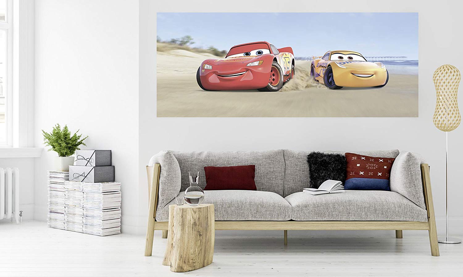 &Apos;Komar 003 Dvd1 Disney Non-Woven Photo Wallpaper "Cars3 Beach 100 X 25