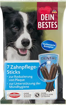 Chew snack dog dental care sticks (7 pieces), 203 g