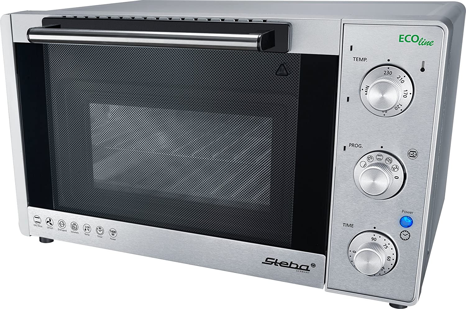 Steba KB 28 Eco Grill and Bake Oven, 1400 W, Silver
