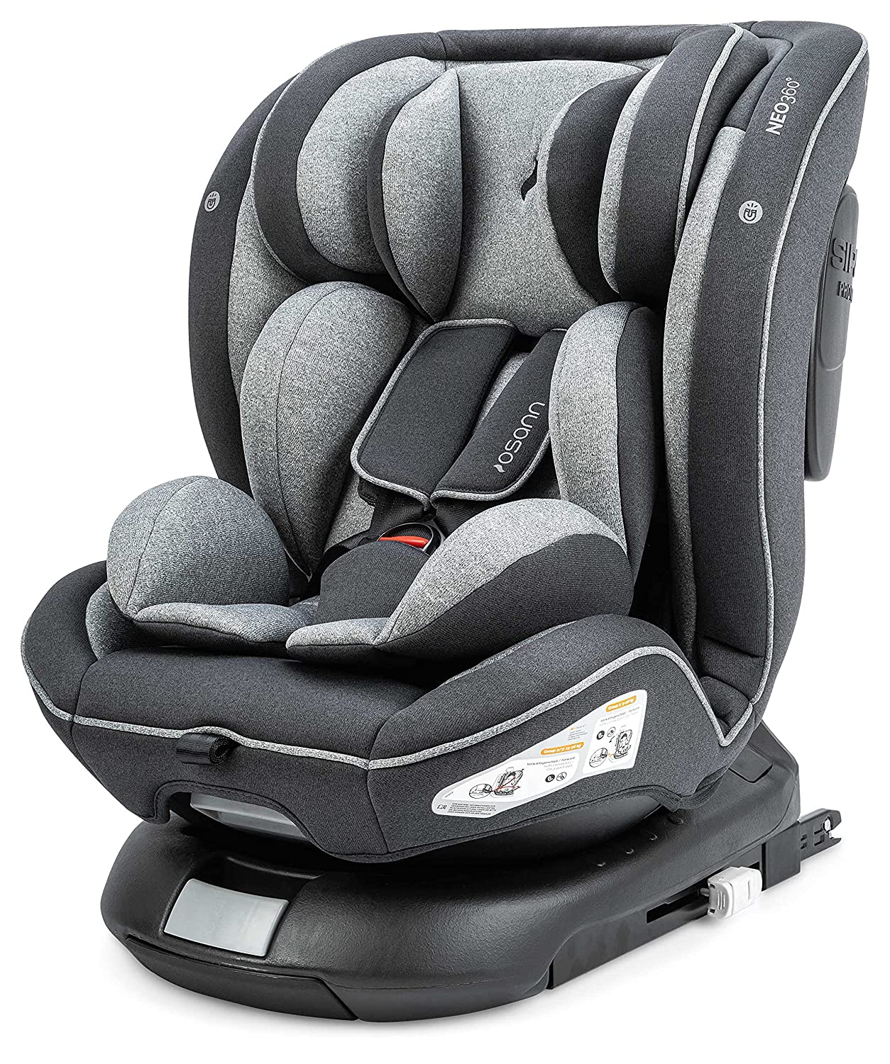 Osann Neo360 Child Seat Group 0+/1/2/3 (0-36 kg), Reboarder Child Seat with Isofix