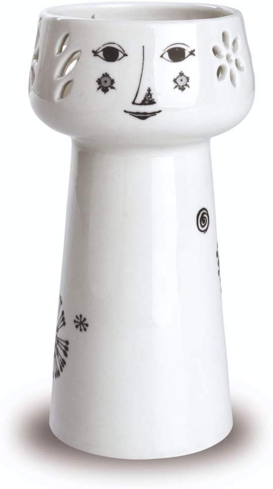 Bjørn Wiinblad Hyacinth Vase Flower Vase White Height 15 Cm