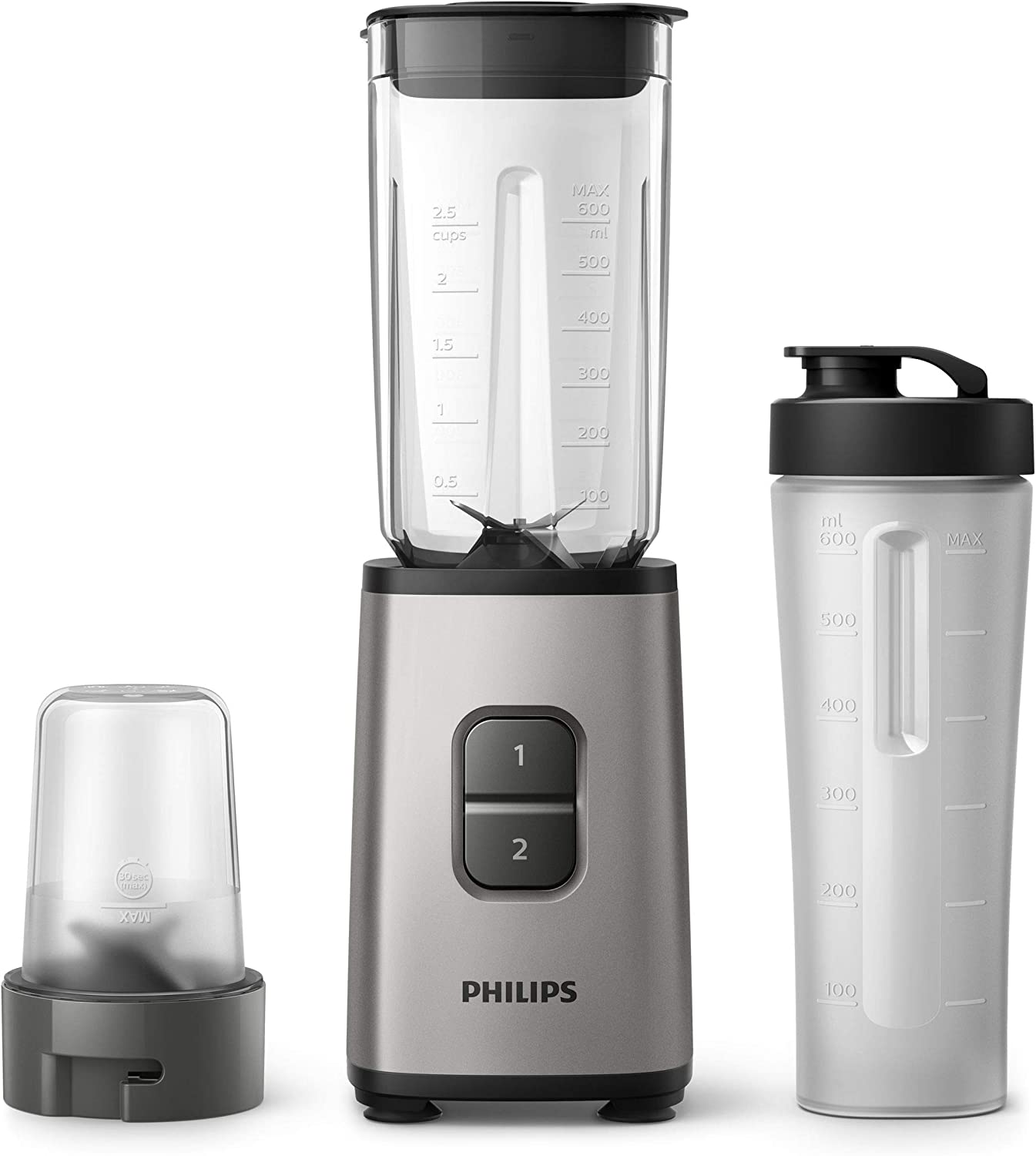 Philips Domestic Appliances Philips HR2604 80 Mini Blender Daily Collection Silver 350 W