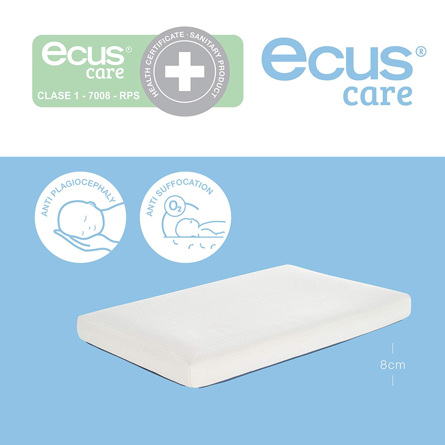 Ecus Kids Ecus Care Cot Mattress - The Baby Mattress without Choking